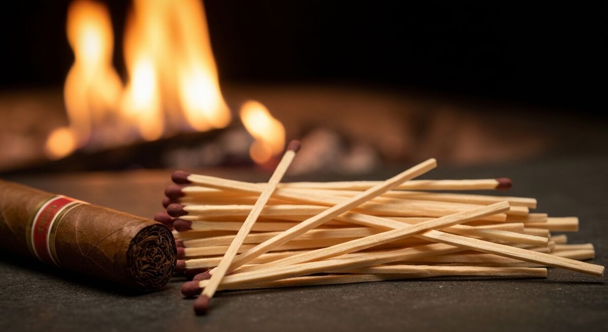 Cerillas y Cedar Spills para Puros: La Alternativa Artesanal